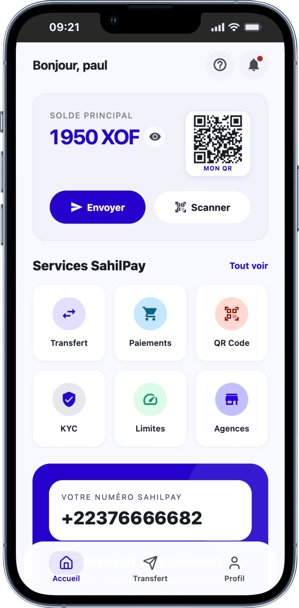 SAHILPAY SA app screenshot
